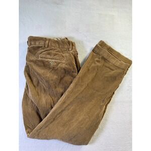 Polo Ralph Lauren Mens 38x32 Tan Corduroy Pants Wide Wale Cotton Straight Leg
